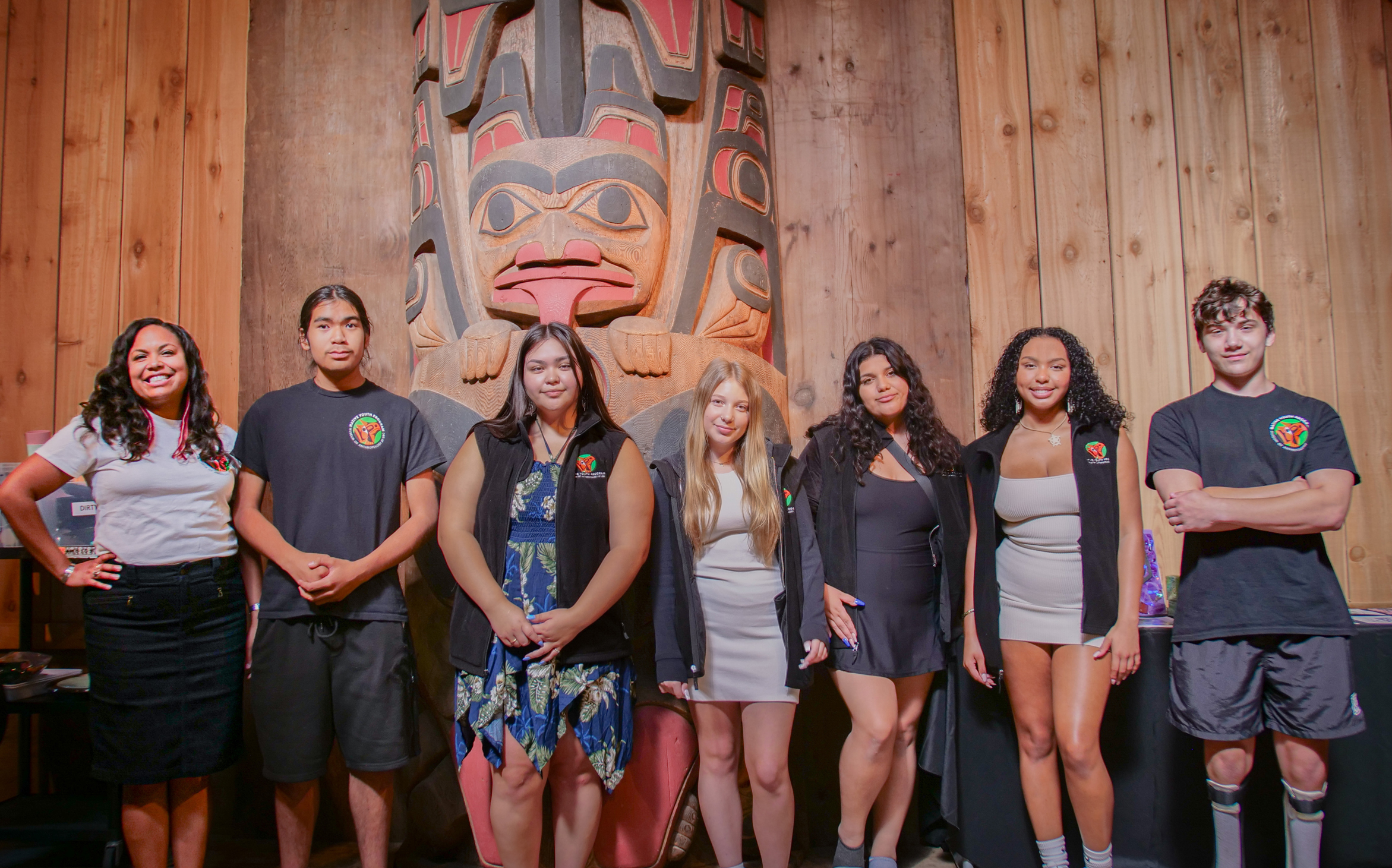 2023 Native Youth Program participant in the Haida House.