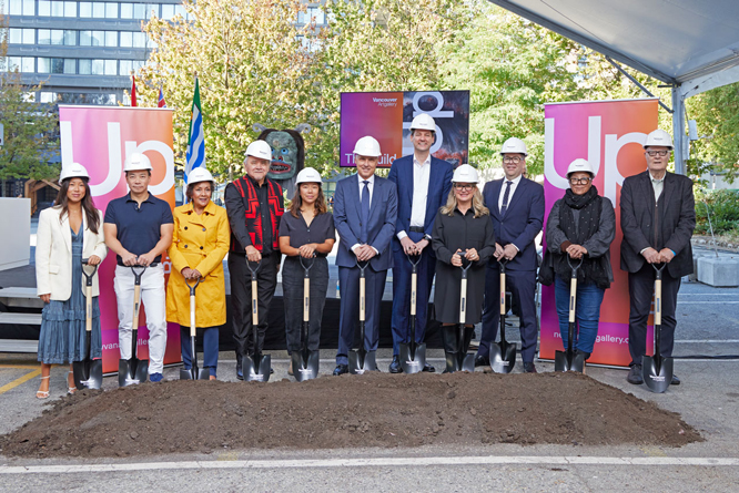 The Vancouver Art Gallery held a special Ground Awakening Ceremony at the site for the new Vancouver Art Gallery at the Chan Centre for the Visual Arts